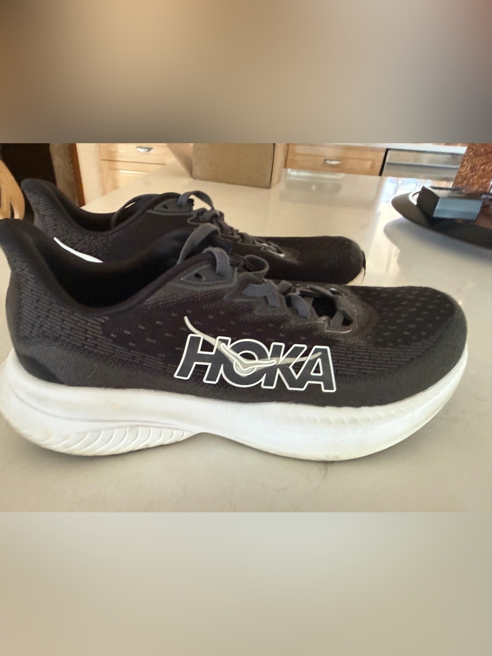 HOKA MEN'S HOKA MACH 6 Running Sneaker Shoe 9.5 Black